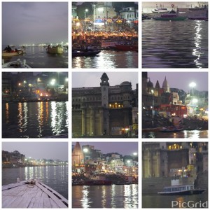 Evening arti on the holy river Ganges